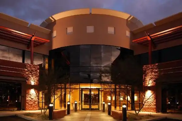 Office building at night at Robert F. Walker Jr. DDS in Chandler, AZ 